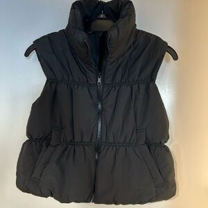 Women's Black Puffer Vest